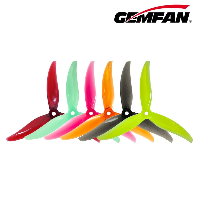 Gemfan Proxy 5127.5 Freestyle Propellers - Curved Anti-Bending 5.1-inch 3-Blade Whisky