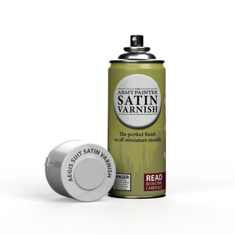 Army Painter CP3027 Base Primer - Aegis Suit Satin Varnish - 400ml Spray Paint