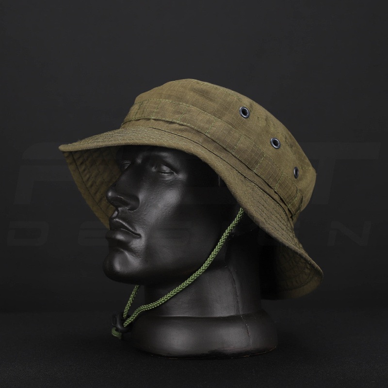 Rugged Rip-Stop Panama Hat in Simplified Khaki