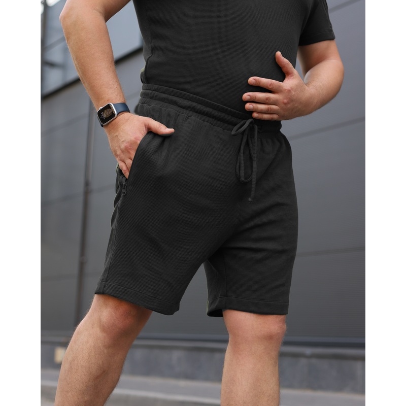 Zara FCT Black Sports Shorts