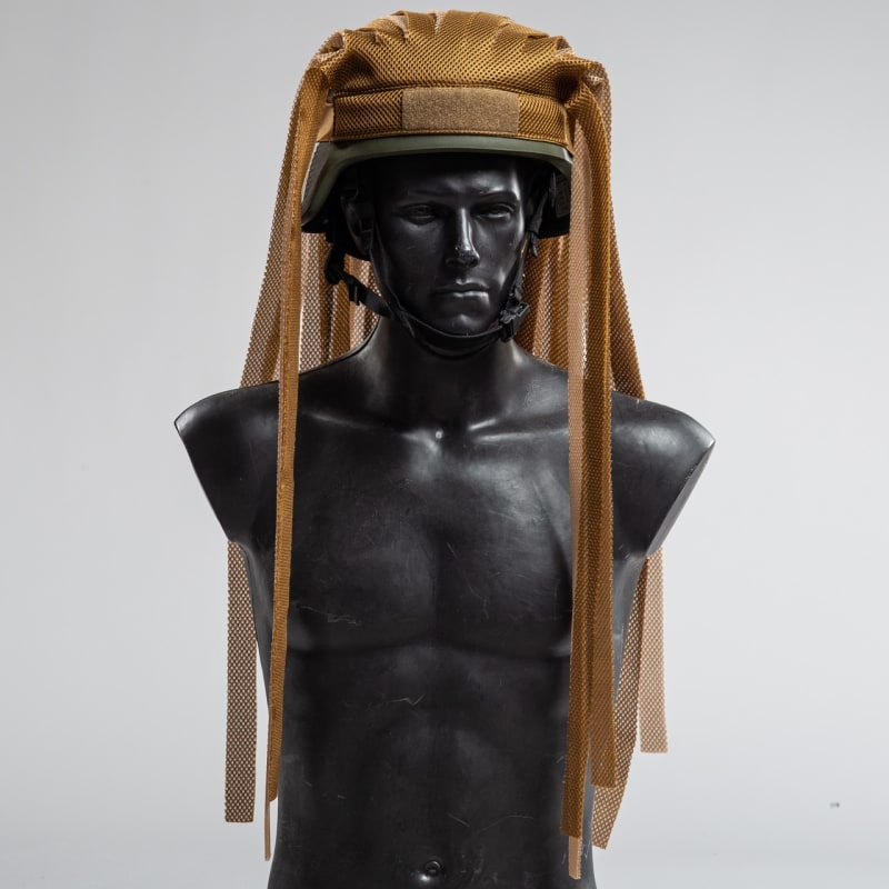 Coyote Earth-Tone Head or Helmet Cover - Quick Concealment