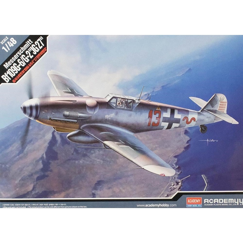 Academy 12321 1/48 MESSERSCHMITT BF109G-6/G-2