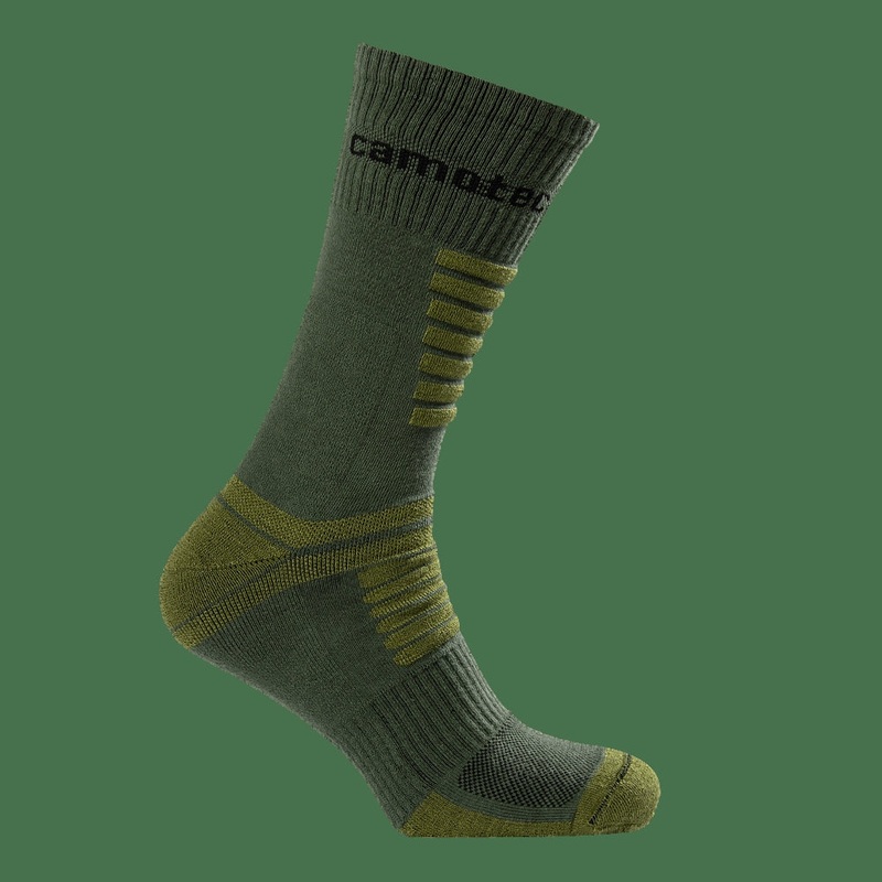 Merino LongAir Pro Wool Socks in Olive Green