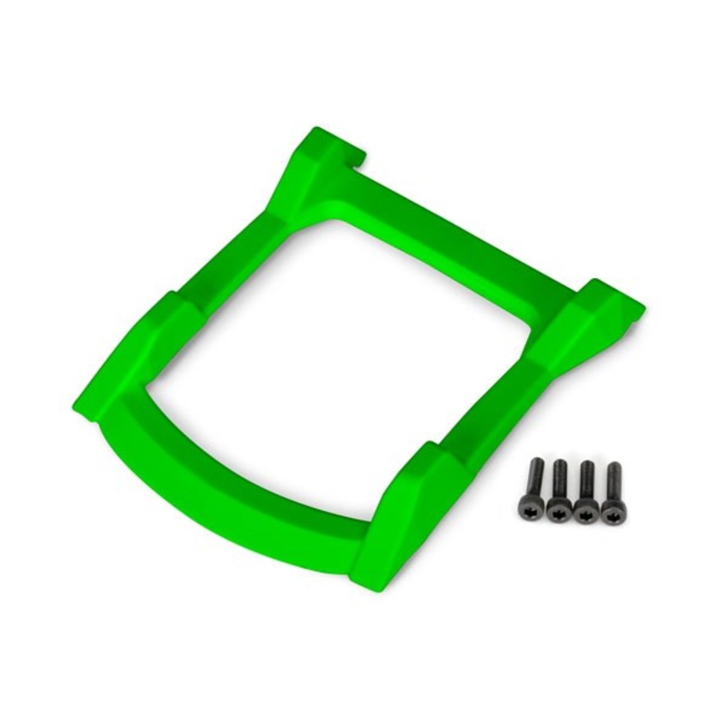 Traxxas 6728G Skid plate roof (body) (green)/ 3x12 CS (4)