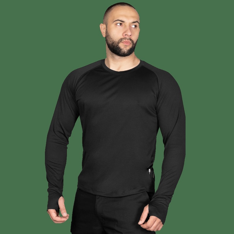 CoolPass Antistatic Long Sleeve Shirt in Black, Size S