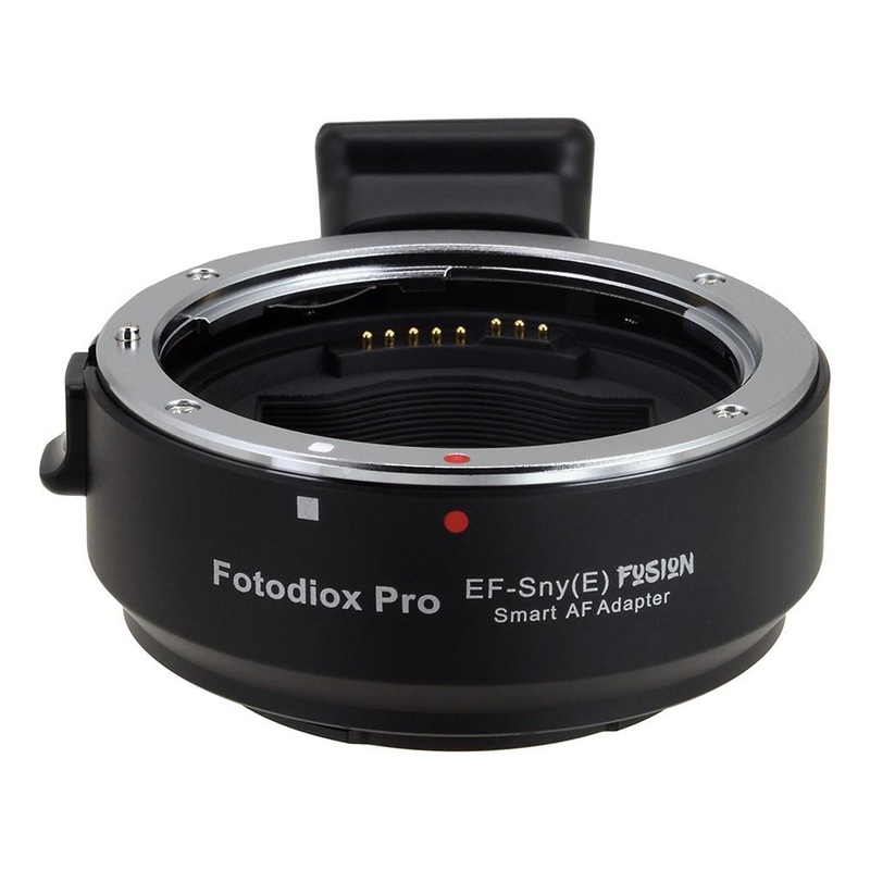 Fotodiox Pro Fusion Adapter, Smart AF Lens - Canon EOS (EF / EF-S) D/SLR Lens to Sony Alpha E-Mount Mirrorless Camera Body with Full Automated Functions