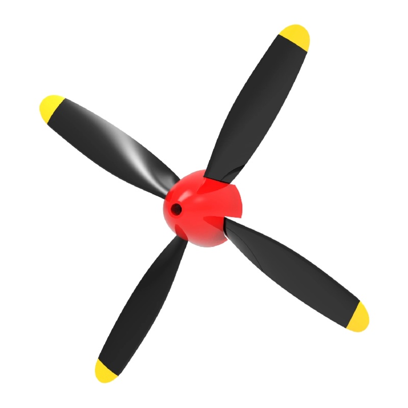 Helios - Replacement 4 Blade Propeller Set (Red Spinner)