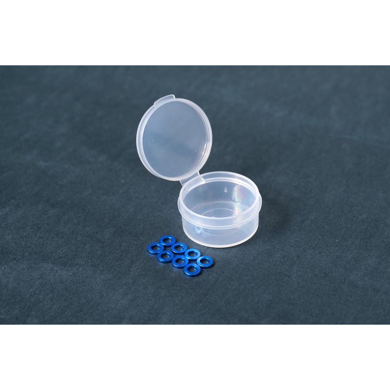Koswork KOS40355-1B 3x5.5x1mm 3mm Aluminum Washer Blue (8pcs)