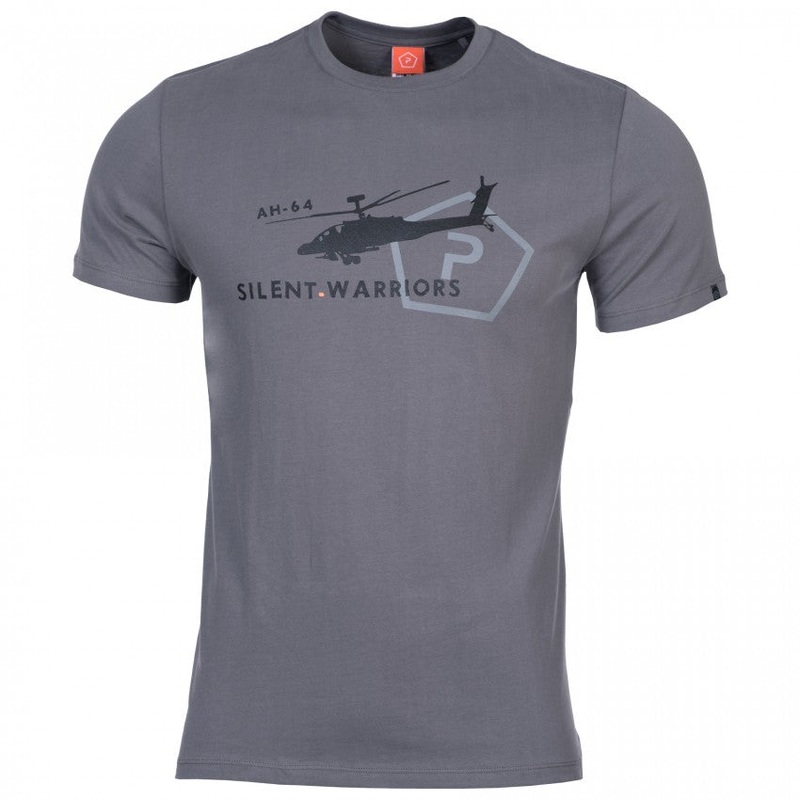 Pentagon Ageron Helicopter T-Shirt in Gray