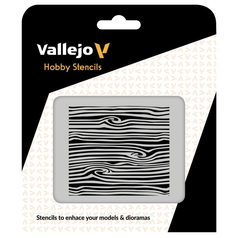 Vallejo ST-TX007 Stencils - Wood Texture n 2