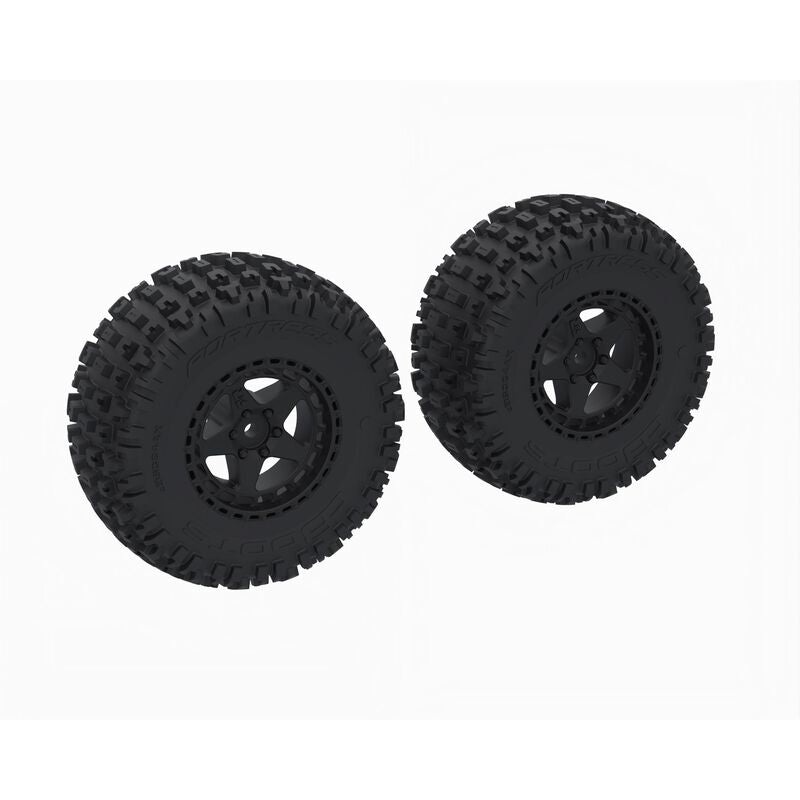 ARRMA ARA-1616 DBOOTS 'FORTRESS SC' Tire Set Glued (Black) (2pcs) Senton Fury 223S