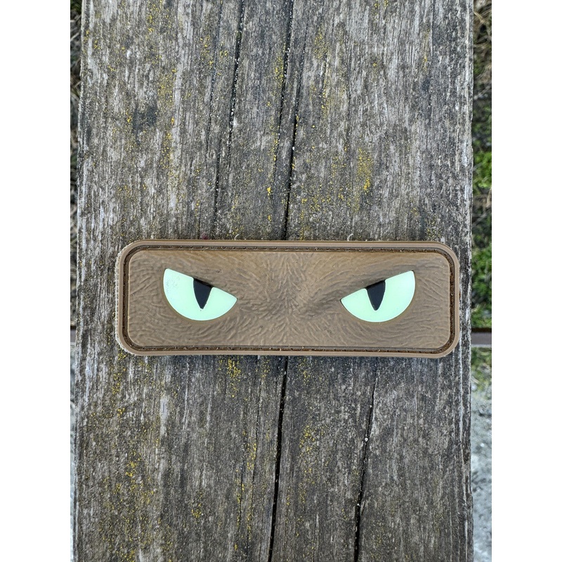 Coyote Cat Eyes PVC Rubber Patch