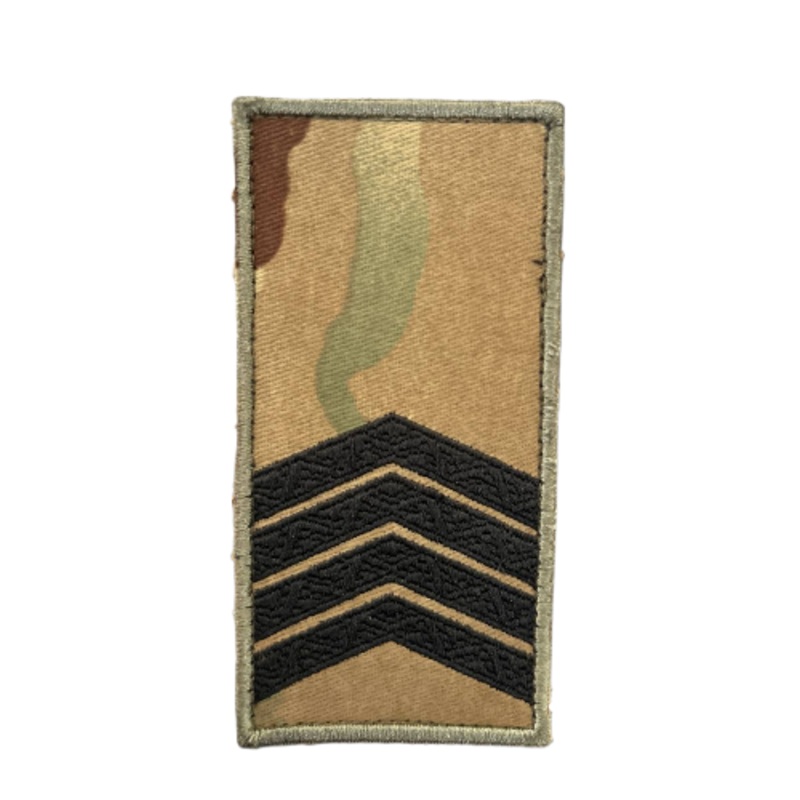 Multicam Velcro Chest Rank Insignia, Senior Sergeant