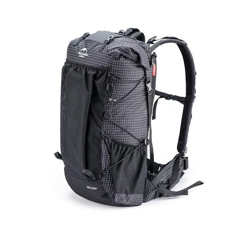 Naturehike Rock 60+5L Hiking Backpack, Graphite Plaid