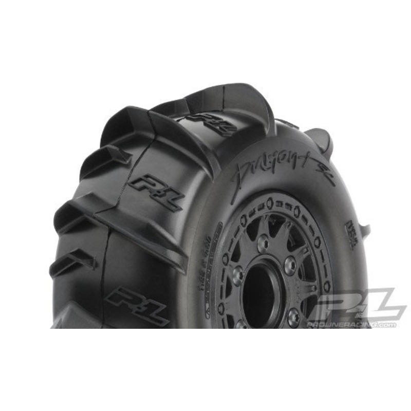Pro-Line PRO1018510 Dumont Paddle SC 2.2"/3.0" MTD Raid Blk F/R SRP