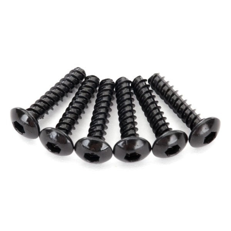 Traxxas 8299 - Screws 2.6x12mm button-head self-tapping (hex drive) (6)