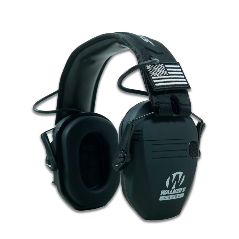 Walker's Razor Slim Active Hearing Protection Headphones Black