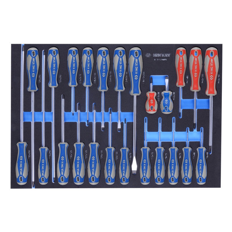 24-Piece Screwdriver Set with Organizer Tray