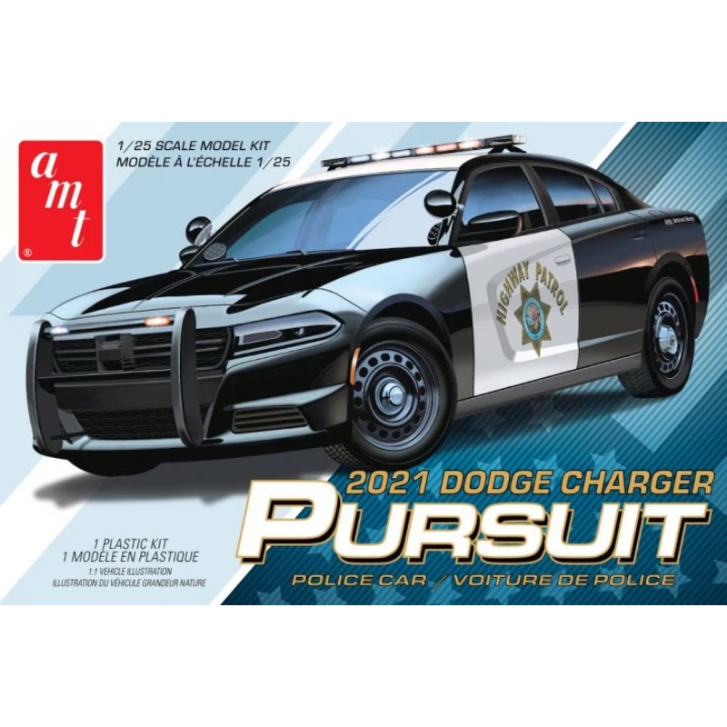 AMT 1324 1/25 DodgeChger Police Pursuit