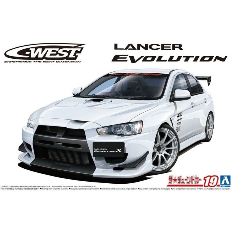 Aoshima 6929 1/24 C-WEST LANCER EVO X CZ4A07