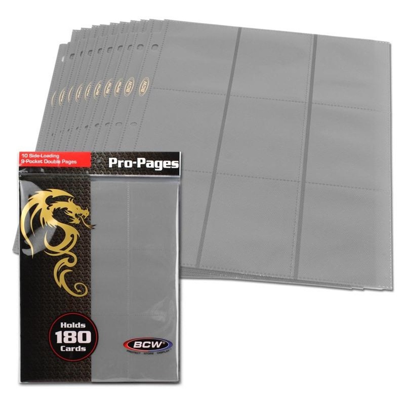 BCW / Monster 1-PRO18S-BRN 18-Pocket Pages Sideloading Brown