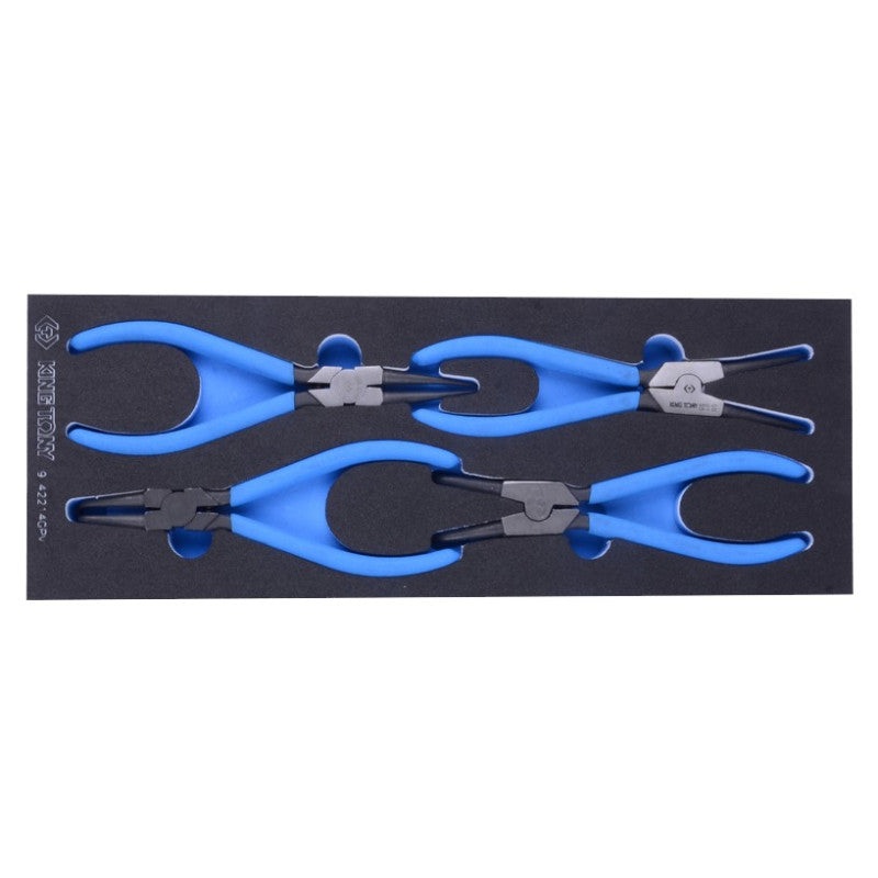 Ring Retaining Ring Removal Tool Set with Holder, 4 Pieces