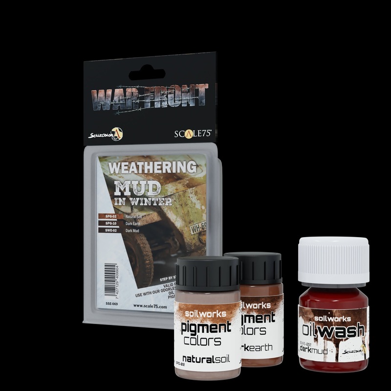 Scale 75 SSE-069 Warfront Get Dirty Mud In Winter Paint Set