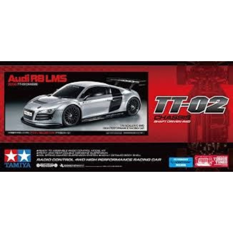 Tamiya 58749 1/10 AUDI R8 LEMANS (INCL ESC) TT-02