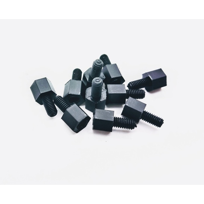 10x M3 x 5mm Nylon Standoff Pack