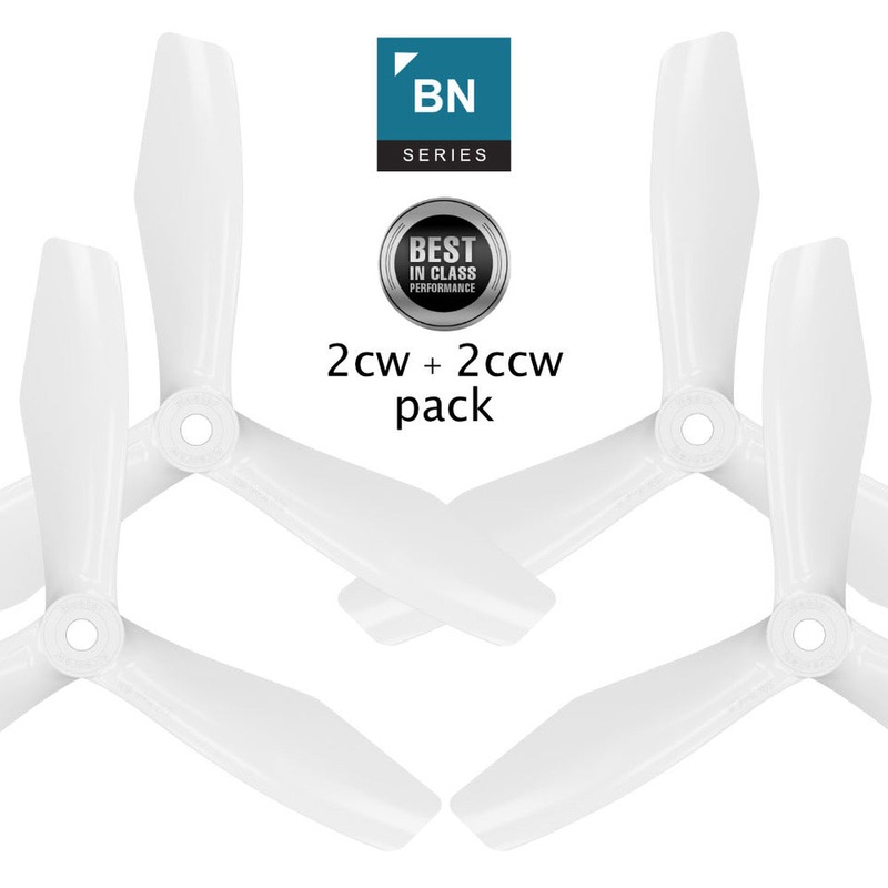 BN-3blade-FPV - 5x4.5 Prop Set x4 White