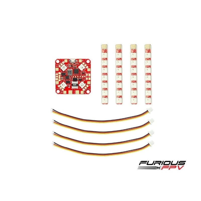 FuriousFPV Lightning PDB with Single Row LED Strip