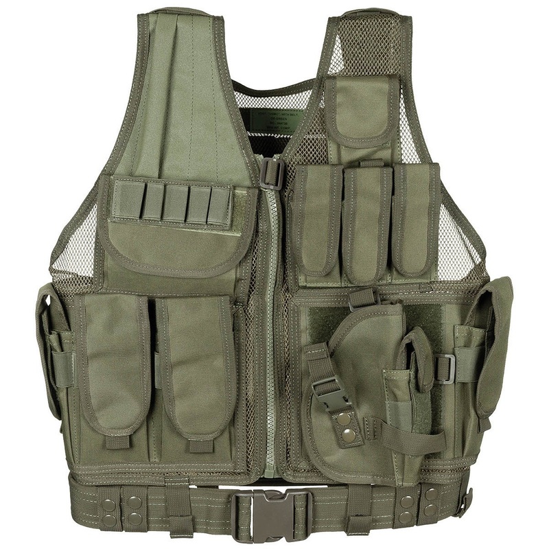 MFH UMC Olive Rugged Vest with Belt