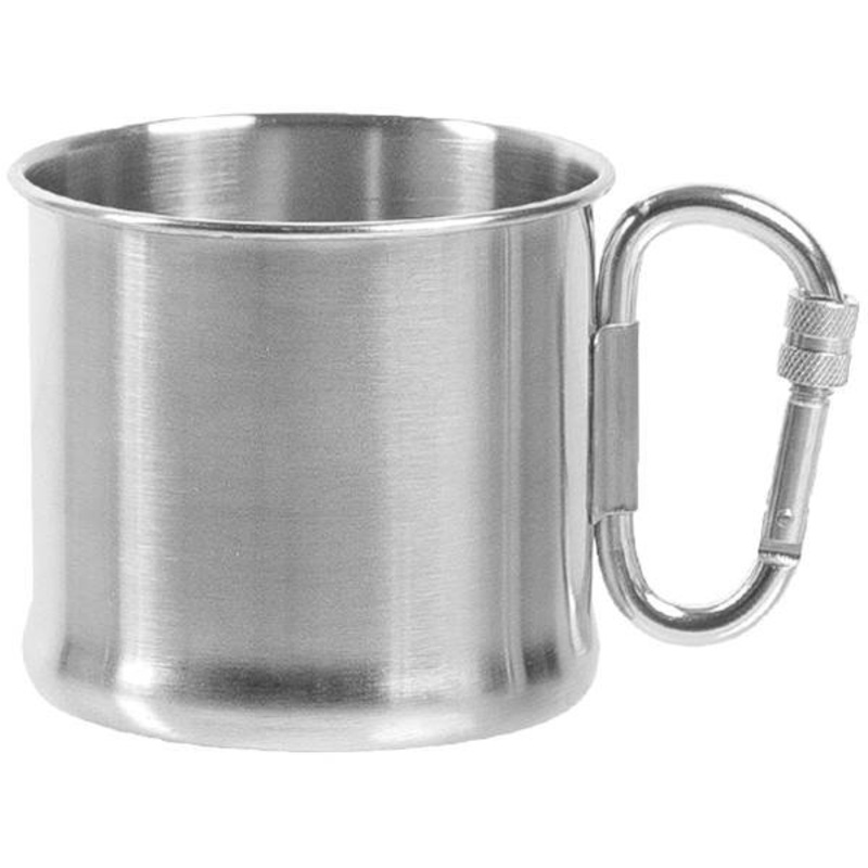 MI-TEC 500ml Stainless Steel Mug with Carabiner