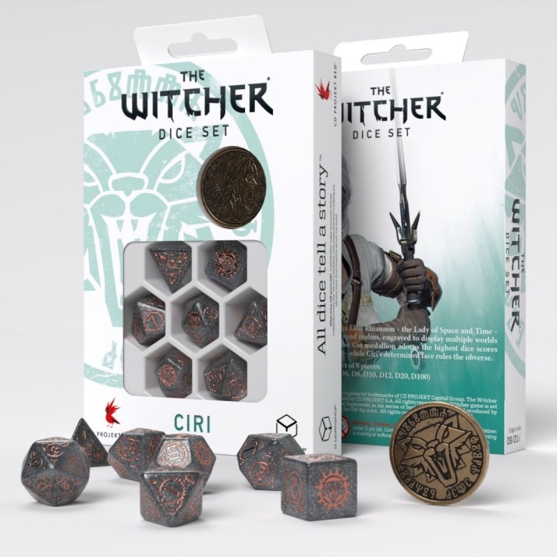 Q Workshop SWCI04 The Witcher Dice Set. Ciri Elder Blood