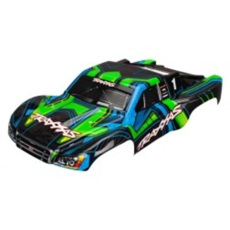 Traxxas 6844X BODY SLASH 4X4 GRN/BLUE
