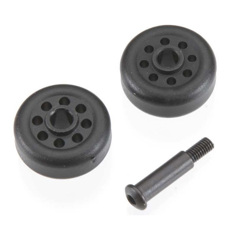 Traxxas 6977 - Wheels (2)/ axle (1) (for wheelie bar #6978)