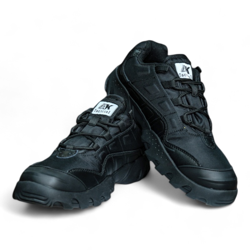 AK Rugged Patrol Black Sneakers - Durable Outdoor Comfort