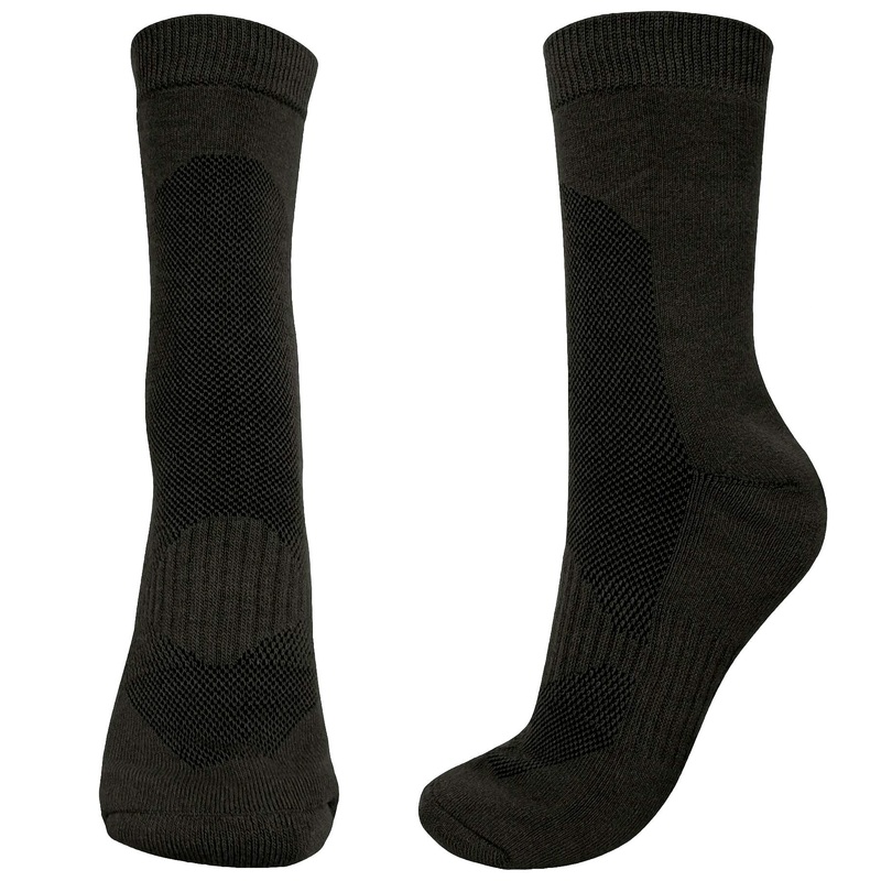 CoolMax Black Short Thermal Socks