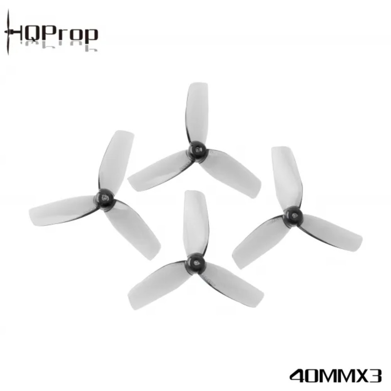 HQ Micro Whoop Prop 40MMX3 Grey (2CW+2CCW)-Poly Carbonate 40MMX3GR-PC