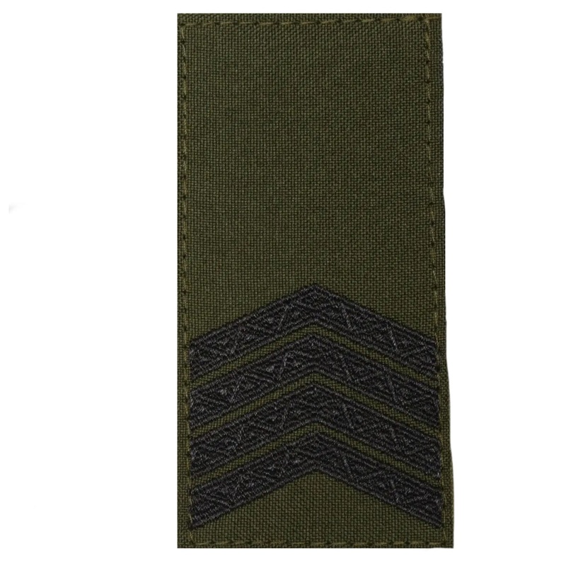 Olive Senior Sergeant Patch - Durable Utility for Outdoor Use