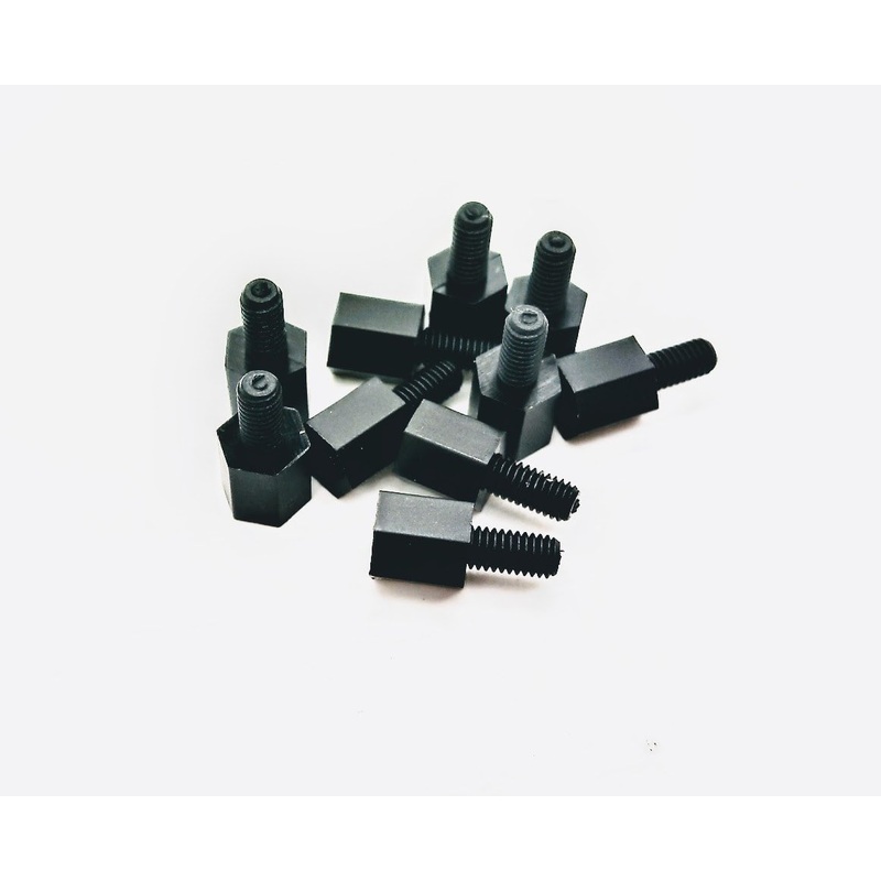 10x M3 x 6mm Nylon Standoff Pack