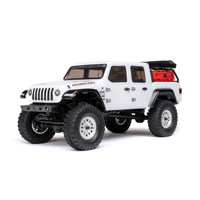 Axial AXI00005V2T4 1/24 SCX24 Jeep JT Gladiator 4X4 RTR Brushed Rock Crawler (Battery & Charger Included), White