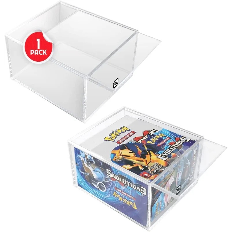 EVORETRO 7573 Pokemon Booster Box Protective Case w/ Sliding Lid