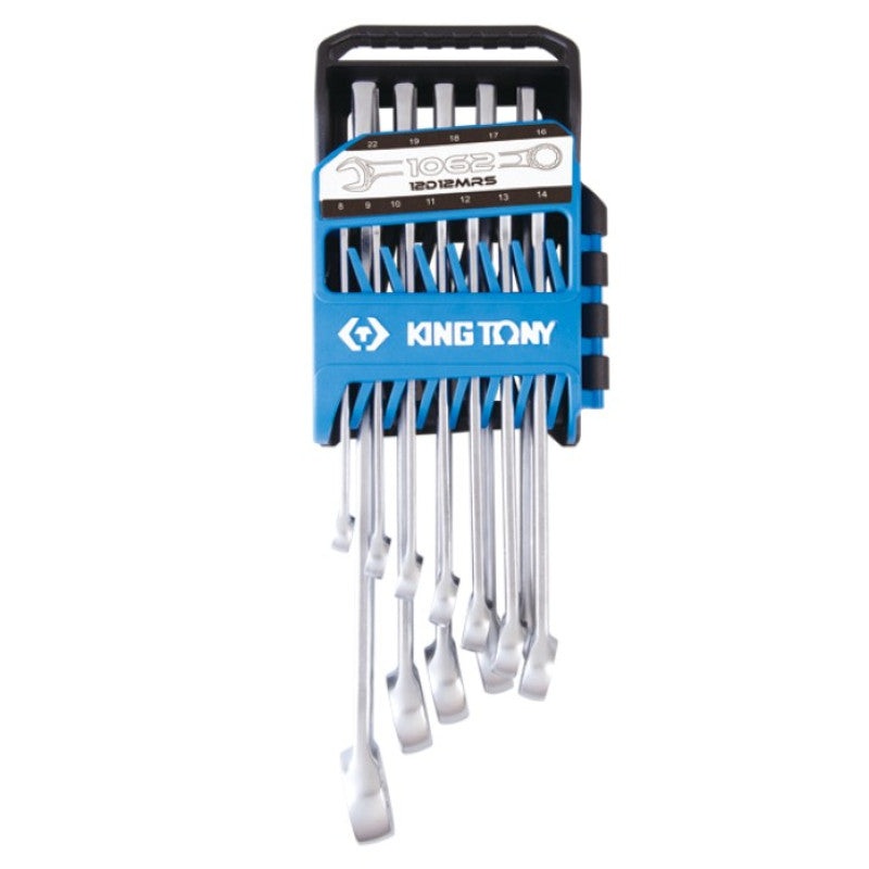 King Tony 12-Piece 8-22 mm Combination Wrench Set in Holder