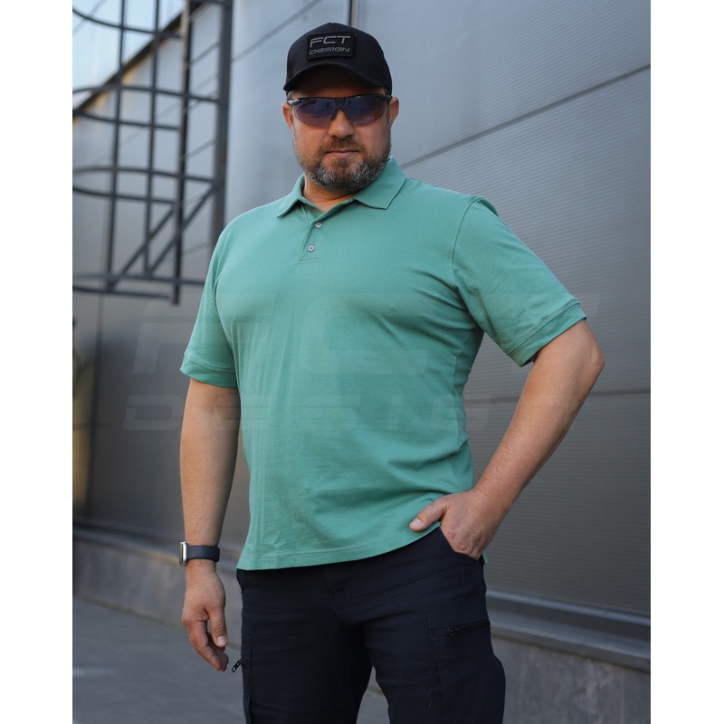 Premium Professional Lacoste Polo Shirt in Turquoise Cotton