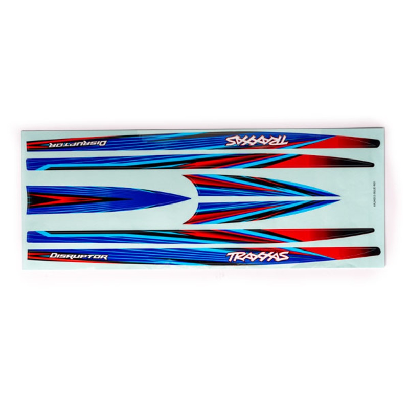 Traxxas 10698 Hull Decal Set Disruptor Blue