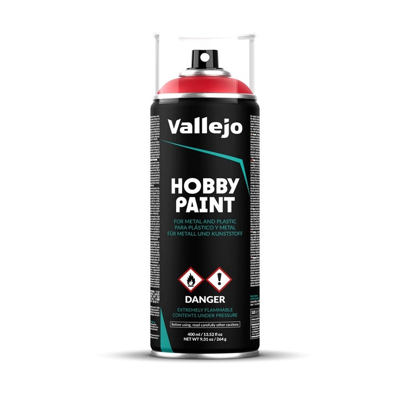 Vallejo AV28023 Aerosol Spray Primer Bloody Red 400ml
