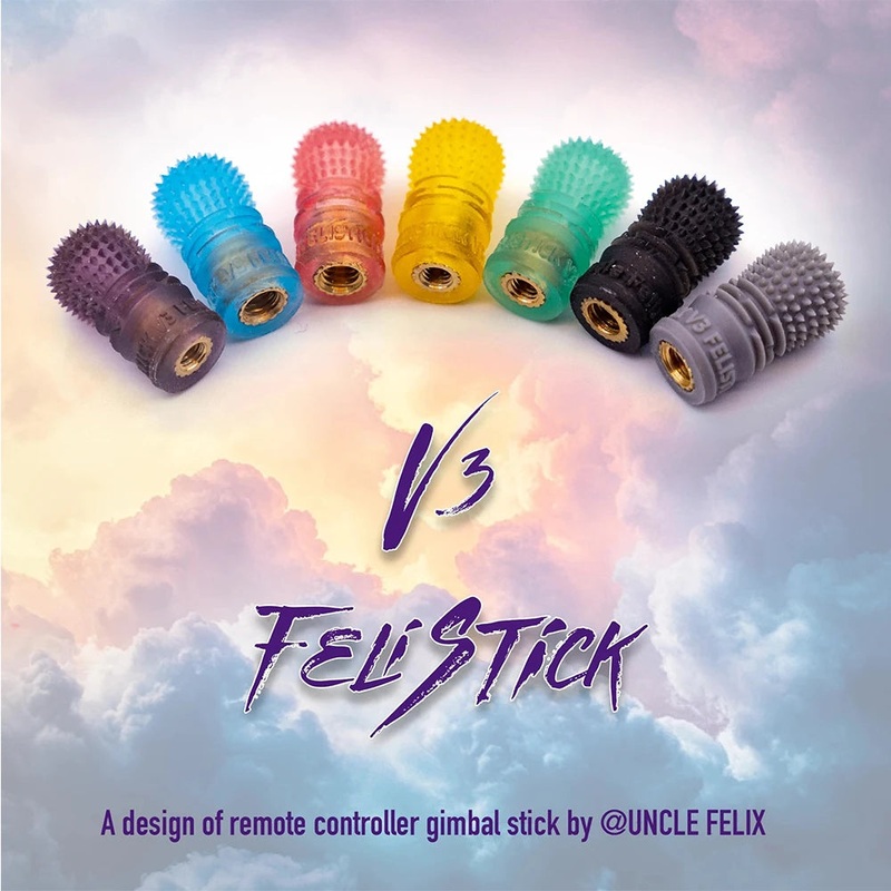 2PCS FeliStick V3 M3L M4 V2 V3 V4 FPV Remote Controller Radio Gimbal Stick Ends Joystick Lever Rocker Cap Anti-slip For RadioMaster Pocket V3 M3L Gray