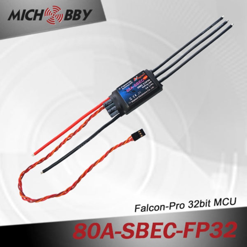 80A 6S FP Brushless ESC 32bit Speed Controller for RC Airplanes MT80ASBECFP32