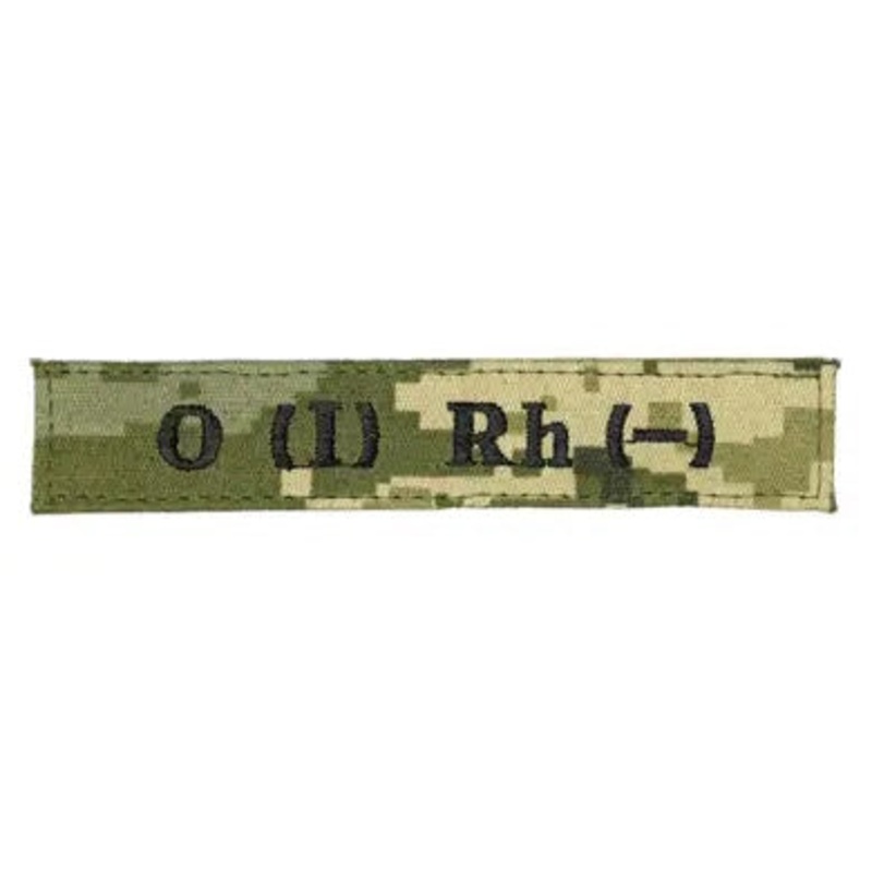 Blood Type Patch O (I) Rh (-) - Durable Outdoor Gear Accessory